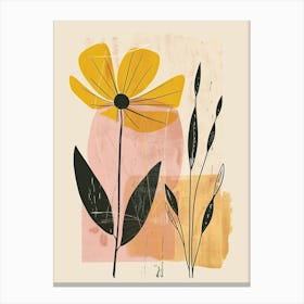 Dover Flower Market Boho Minimalist Style Canvas Print