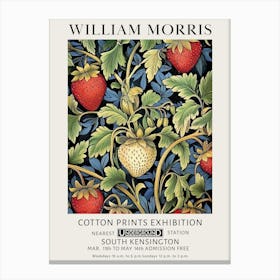 William Morris Strawberries Vintage Exhibition Canvas Print