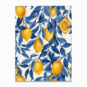 Lemons On A Branch 5 Canvas Print