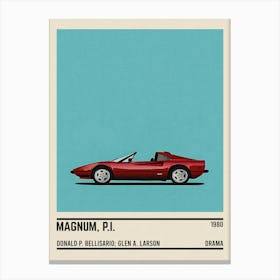 Magnum Pi Tv Series Car Canvas Print