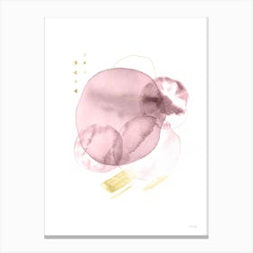 Turns In Pink And Gold Canvas Print