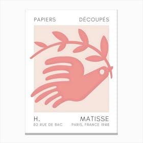 Henri Matisse Dove Of Peace 1 Canvas Print