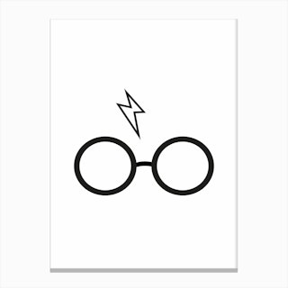 Harry Potter Glasses Canvas Print