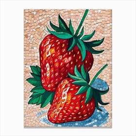 Strawberry Mosaic 1 Canvas Print