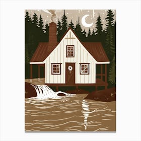 Cabin In The Woods 2 Canvas Print