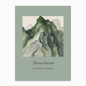 Landscapes Of Japan Mount Gassan 84 Canvas Print