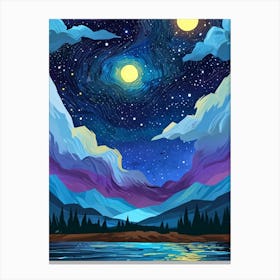 Night Sky 24 Canvas Print