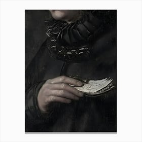 Dark Gothic Portrait Of A Woman Canvas Print