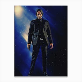 Light Of Heroes ― John Wick Canvas Print