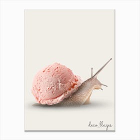 Escargot glace Canvas Print