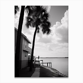 Florida, Black And White Analogue Photograph 1 Canvas Print