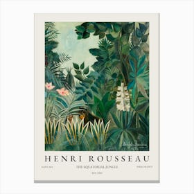 Henri Rousseau The Equatorial Jungle Canvas Print