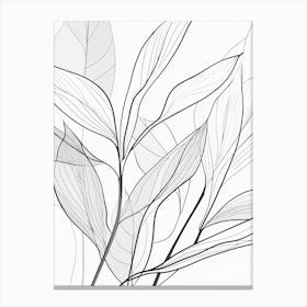 Abstract Leaves 9 Canvas Print