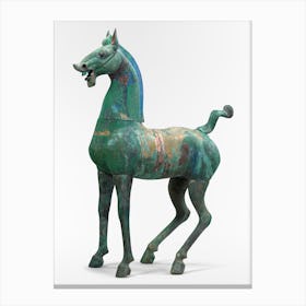 Chinese Acient Antique Bronze Horse Art Canvas Print