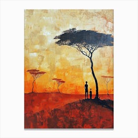 Sunset In Kenya, Africa Canvas Print