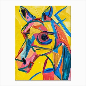 Abstract Horse Painting 2 Canvas Print