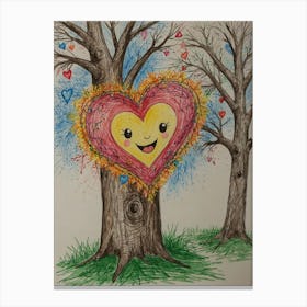 Heart Tree 4 Canvas Print