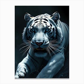 White Tiger - Diverse Art Illustration 98 Canvas Print