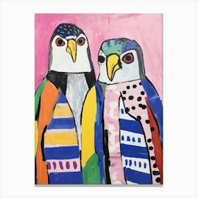 Colourful Kids Animal Art Falcon 2 Canvas Print