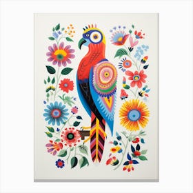 Scandinavian Bird Illustration Falcon 5 Canvas Print