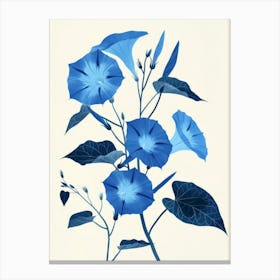 Blue Morning Glory 5 Canvas Print