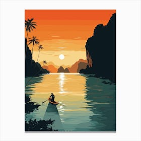 Sunset in Krabi - Thailand Canvas Print