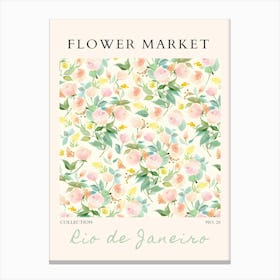 Flower Market 17 Canvas Print