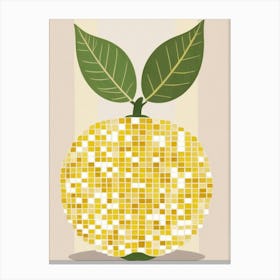 Lemon Mosaic 3 Canvas Print