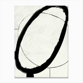 Black Strokes No 11 Canvas Print