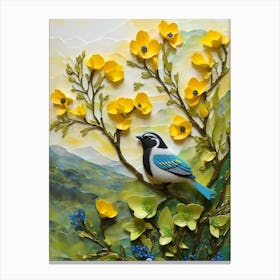 Bird On A Branch 18 Canvas Print