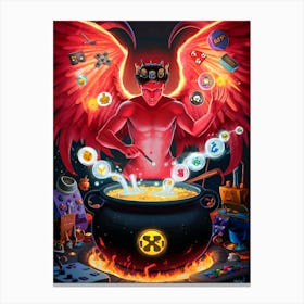 Devil'S Cauldron Canvas Print