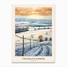 The South Downs England 3 Poster Canvas Print