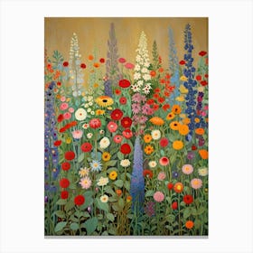 Gustav Klimt Flower of Wildflowers Canvas Print