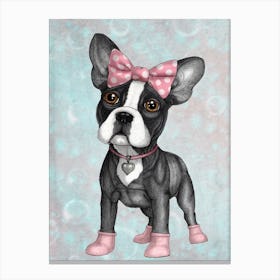 Sweet Frenchie Canvas Print