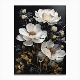 White Flowers Canvas Print