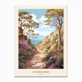 Lycian Way Turkey 1 Hike Poster Canvas Print