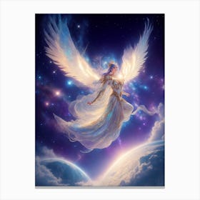 Angel In The Sky Canvas Print