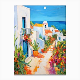 Djerba Tunisia 3 Fauvist Painting Canvas Print