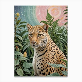 Leopard In The Jungle no2 Canvas Print