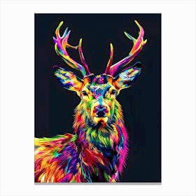 Colorful Deer Canvas Print