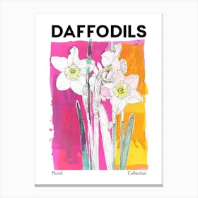 Daffodils Floral Collection Botanical Flower Market Canvas Print