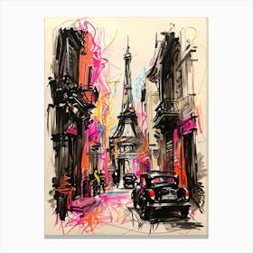 Paris Street Art Canvas Print