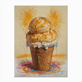 Ice Cream Cone 20 Canvas Print
