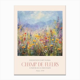 Champ De Fleurs, Floral Art Exhibition 26 Canvas Print