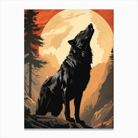 Wofl Painting Canvas Print