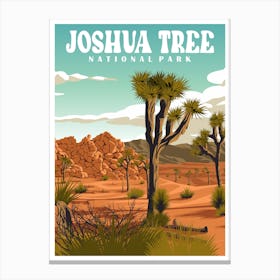 Joshua Tree National Park Vintage Travel Poster Canvas Print