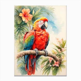 Parrot Painting Canvas Print