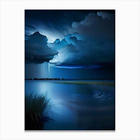 Rain Waterscape Photography 1 Canvas Print