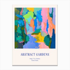 Colourful Gardens Harry P Leu Gardens Usa 2 Blue Poster Canvas Print