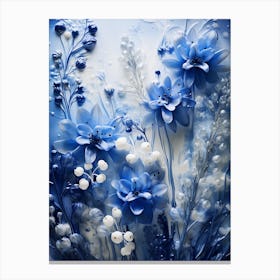 Blue Flowers 10 Canvas Print